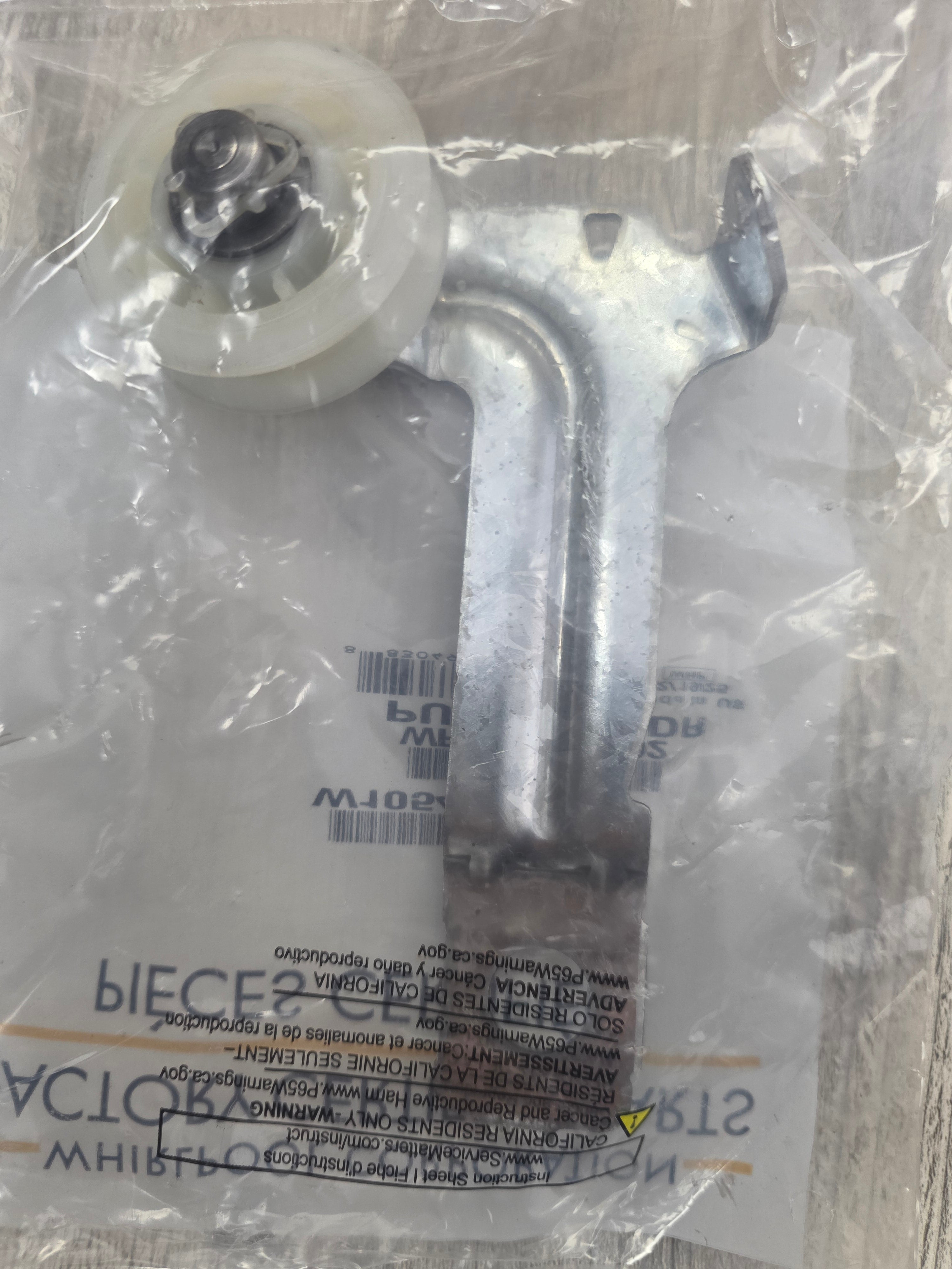Whirlpool Dryer pulley idler wheel and bracket assembly WPW10547292 W10547292