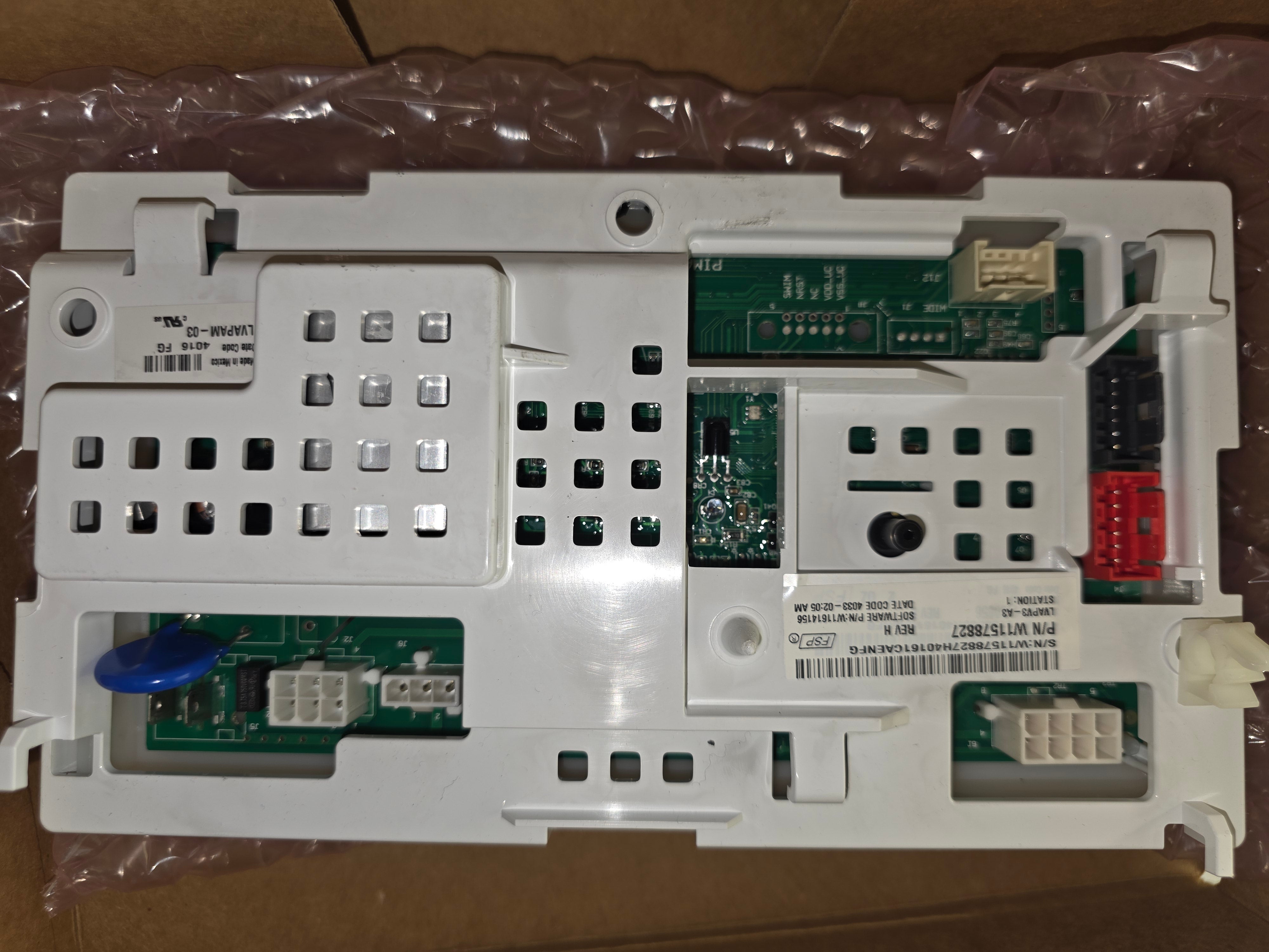 CORE $60 W11608056 whirlpool maytag washer control board